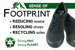 Through resoling, our footwear becomes a renewable resource for you to get miles and miles out of.